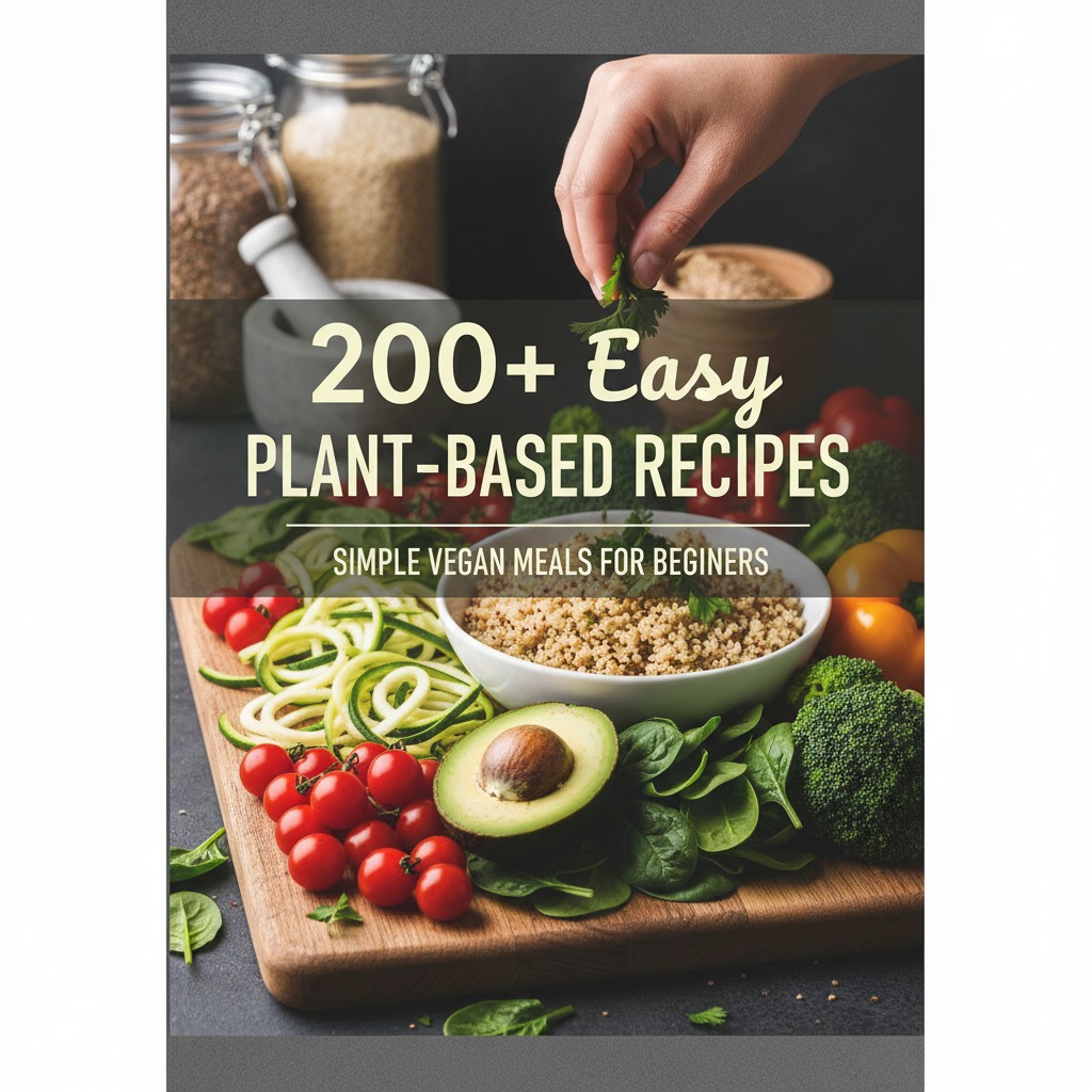 200+ Easy Plant-Based Recipes Cookbook  Simple Vegan Meals for Beginners 2026